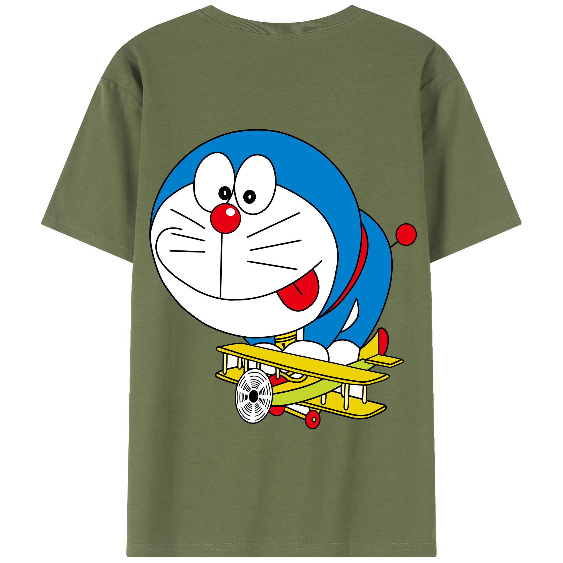（画像用） ドラえもん Doraemon 綿100％半袖Tシャツ（背面プリント）